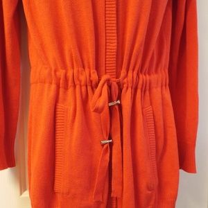 Orange Cardigan Sweater Kenneth Cole